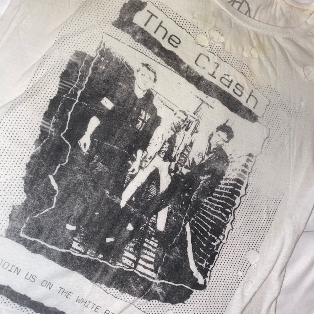 Vintage The Clash Distressed Shirt